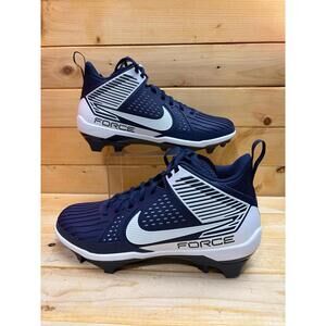 New Nike Force Savage Pro 3 DA5453-400 Football Cleats Navy White Men's Size 12